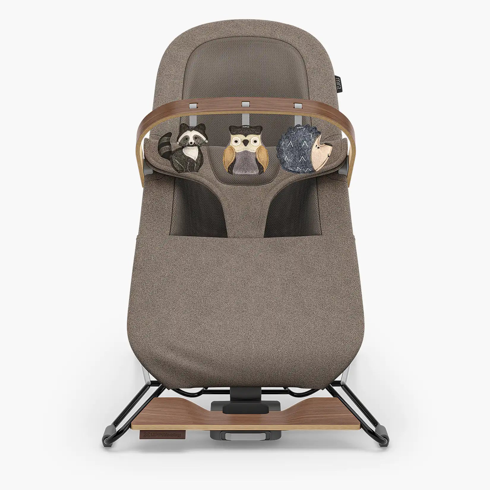 UPPAbaby Mira Bouncer Forest Fun Toy Bar - Grey | Walnut Wood - UPPAbaby Australia