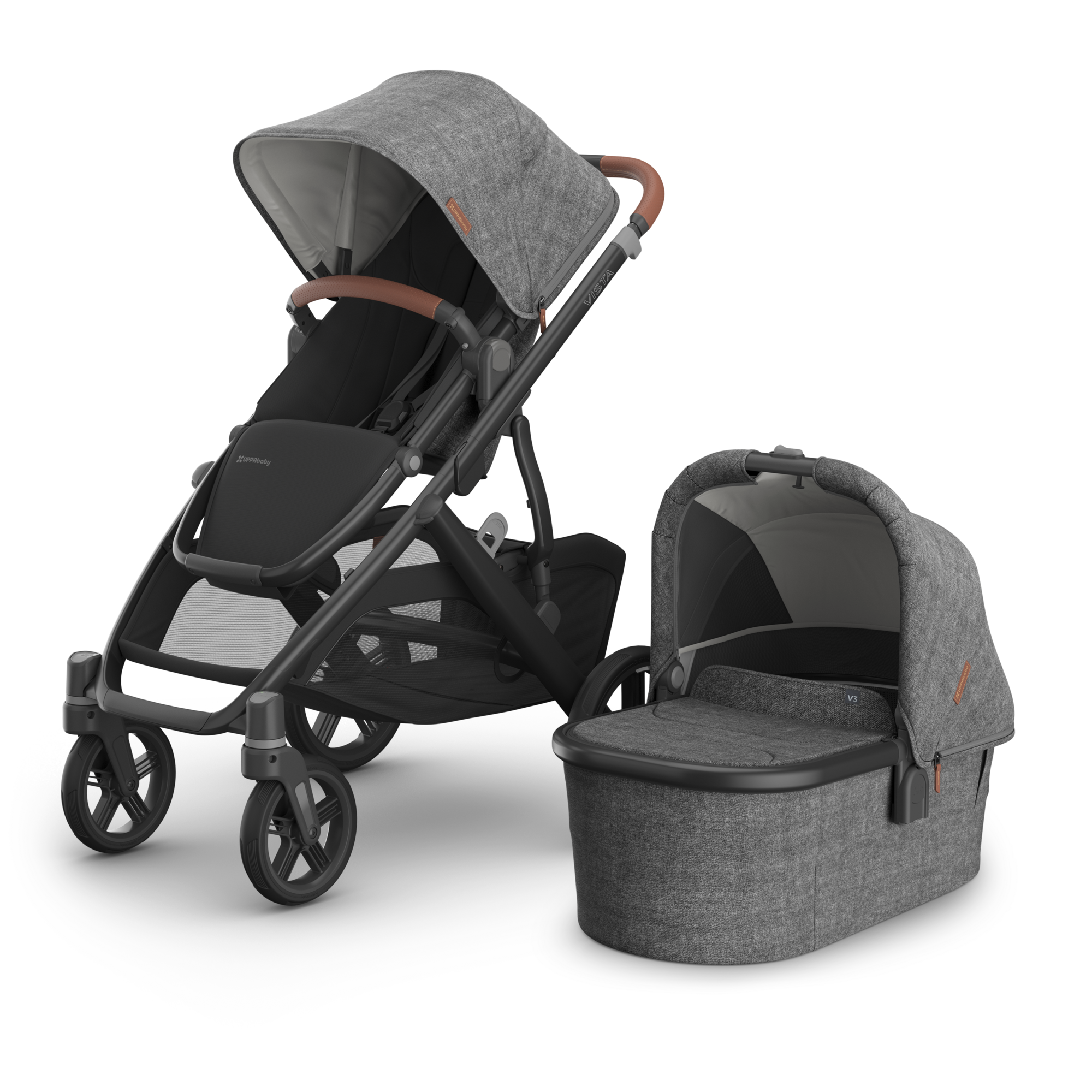 Vista® V3 - Full Size Single-to-Double Stroller System